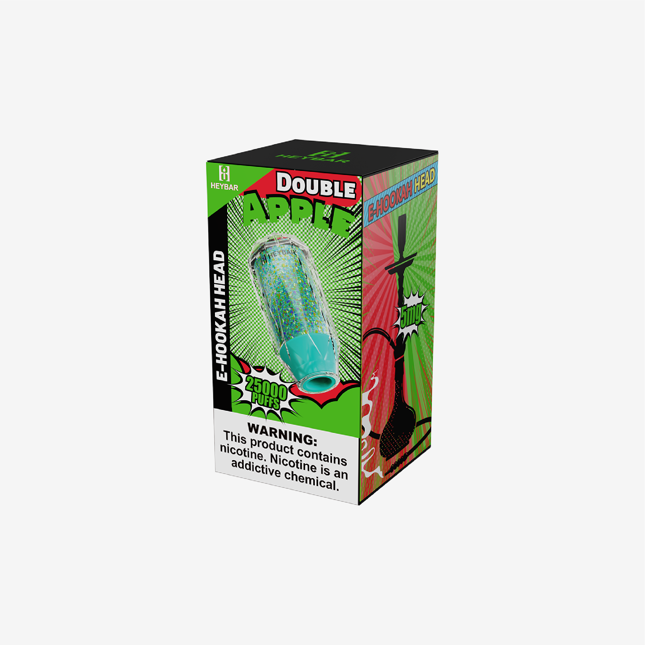 HeyBar E-Hookah Head 25K Disposable - TheHookah.com