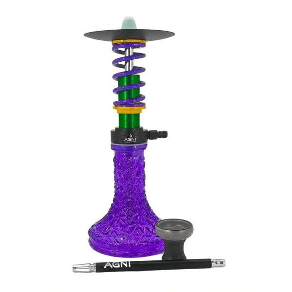 Agni F1 Premium Hookah - Purple/Green