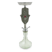 Khamsa Hand of Fatima Hookah Grey