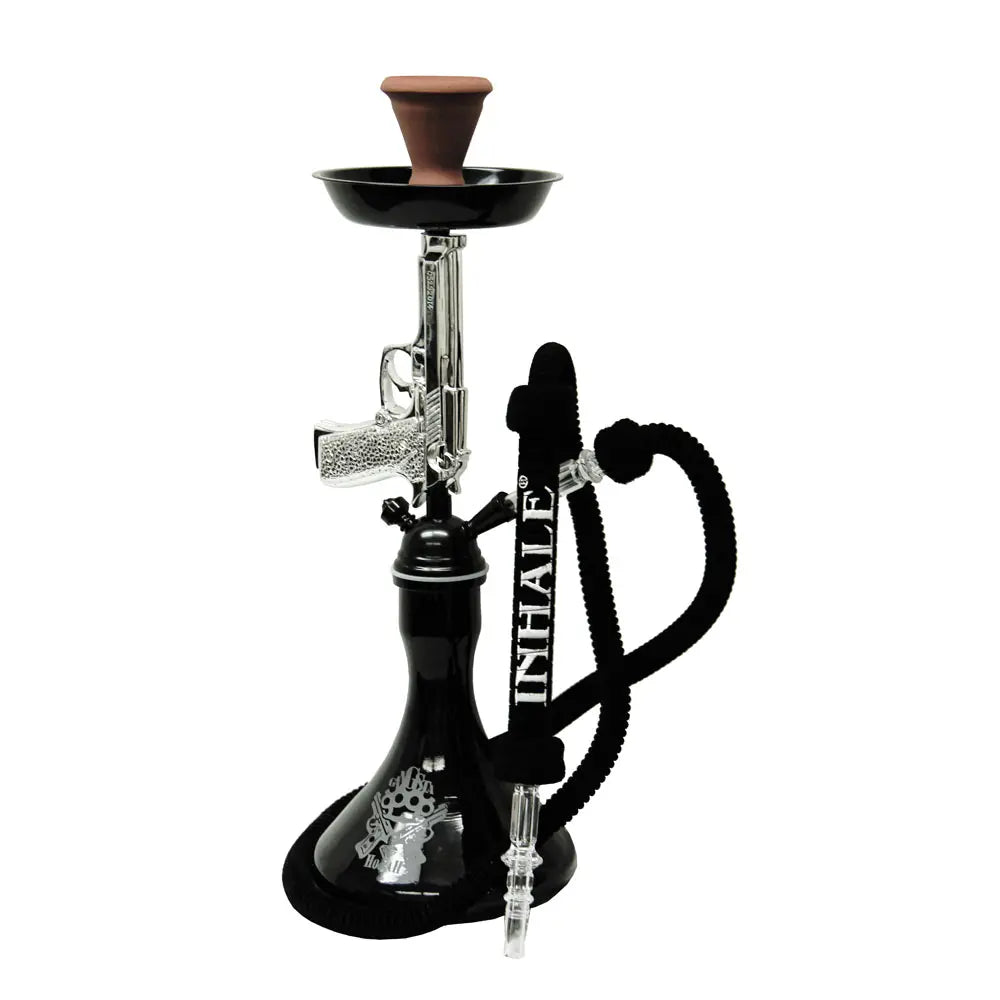 Pistol Hookah Silver