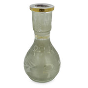 Teardrop Frosted Hookah Vase - black