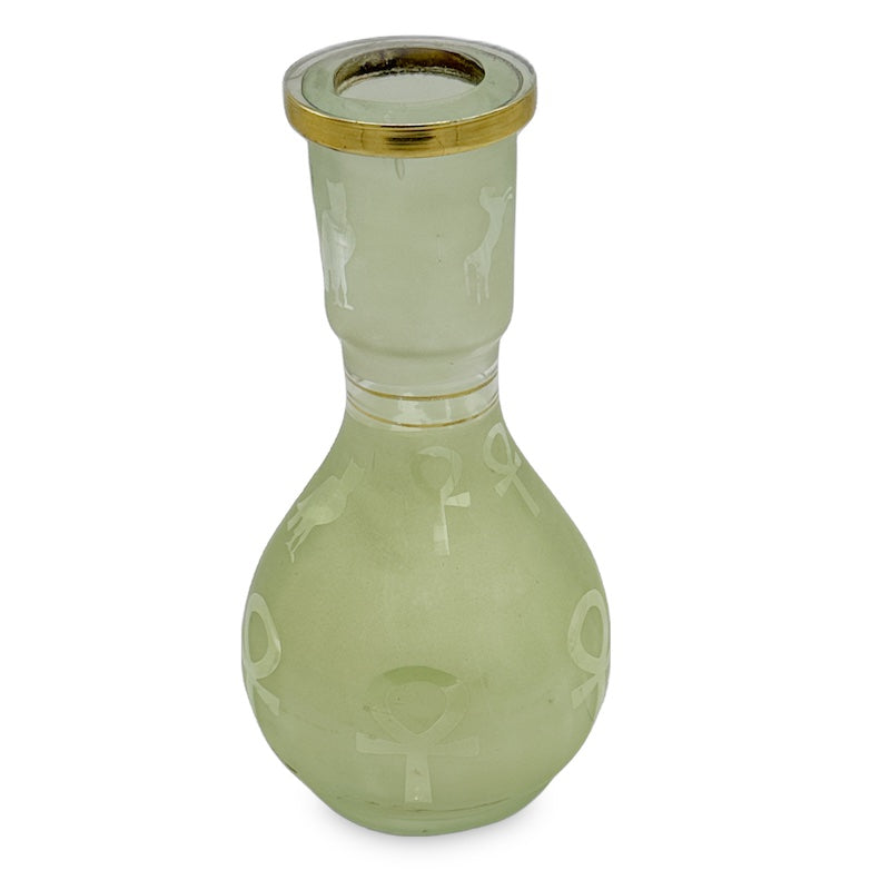 Teardrop Frosted Hookah Vase - green