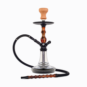 BYO Chika Hookah 19" orange stem clear base matching hose