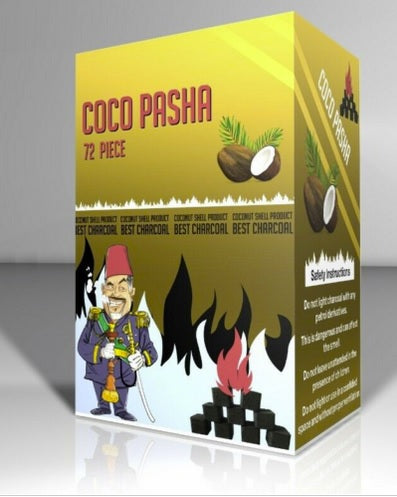 Coco Pasha Coconut Cubes Charcoal 72pc - TheHookah.com