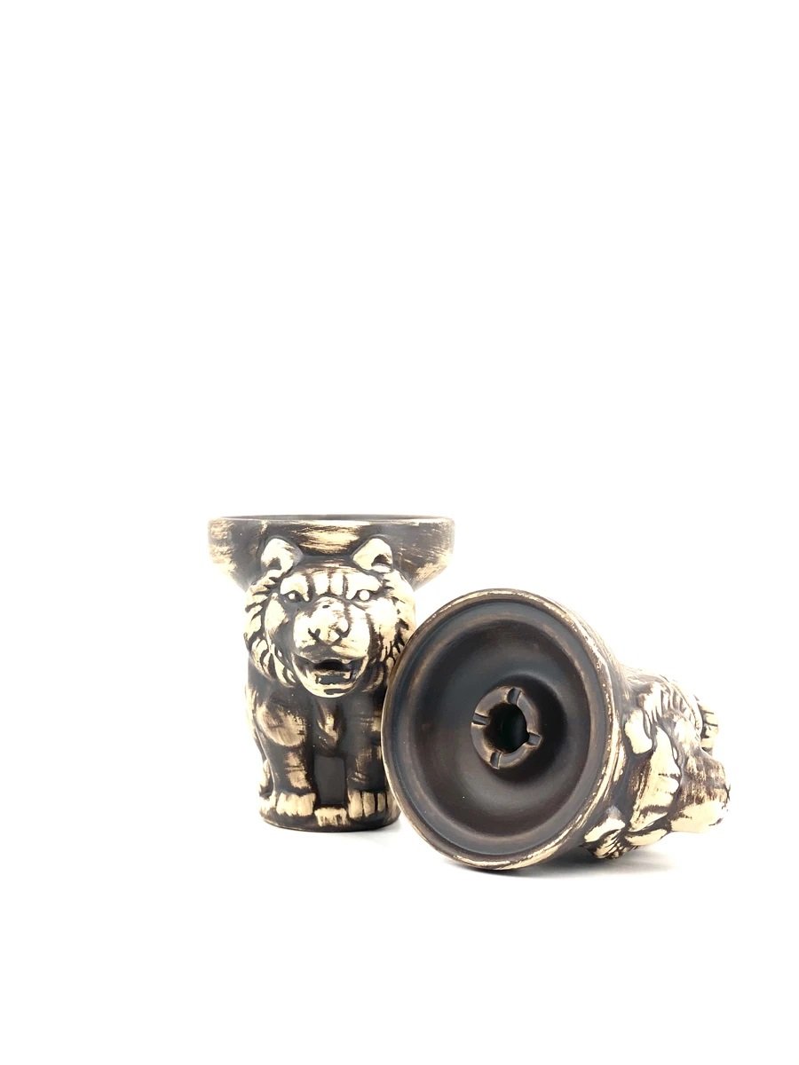 Golden Desert Wolf Hookah Bowl