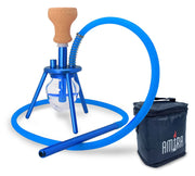 Amira Mini Spider Hookah 12" blue