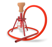 Amira Mini Spider Hookah 12" red