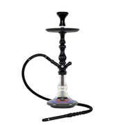 BYO Adele Hookah 22" Black stem with matching clear base