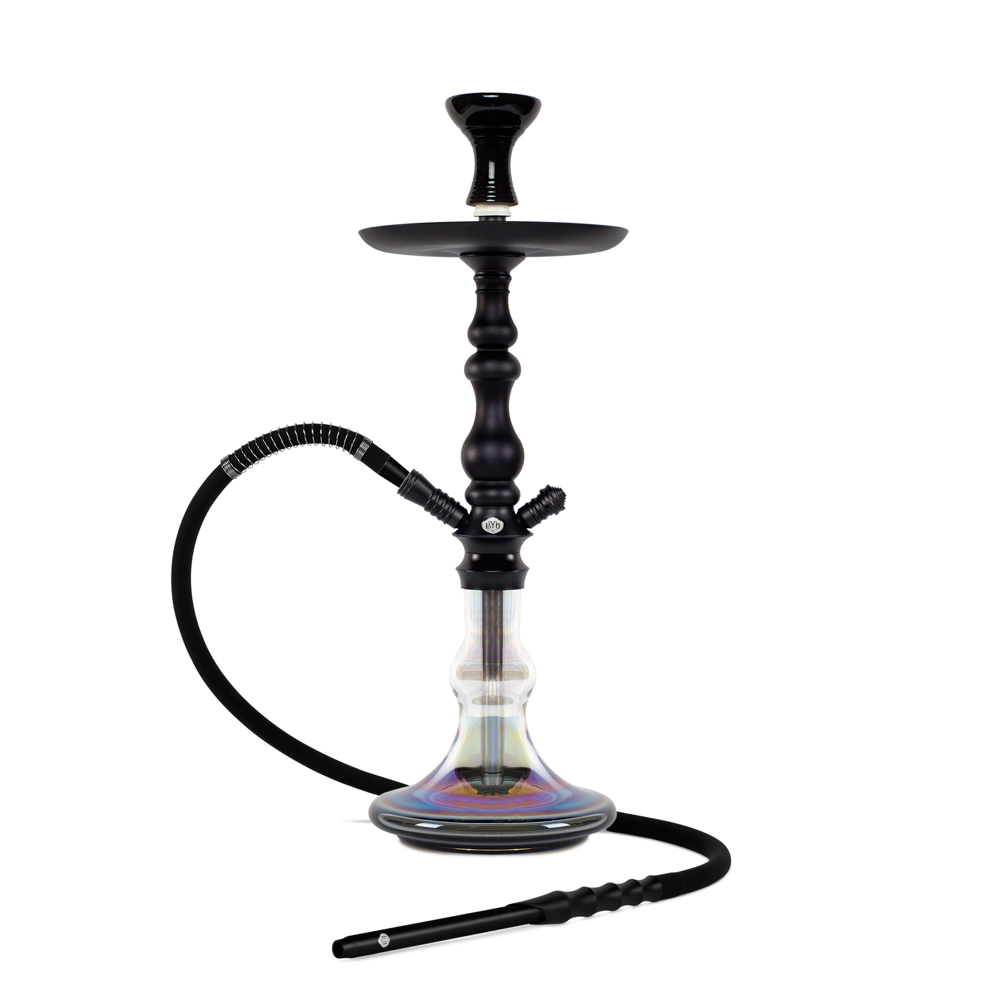 BYO Adele Hookah 22" Black stem with matching clear base