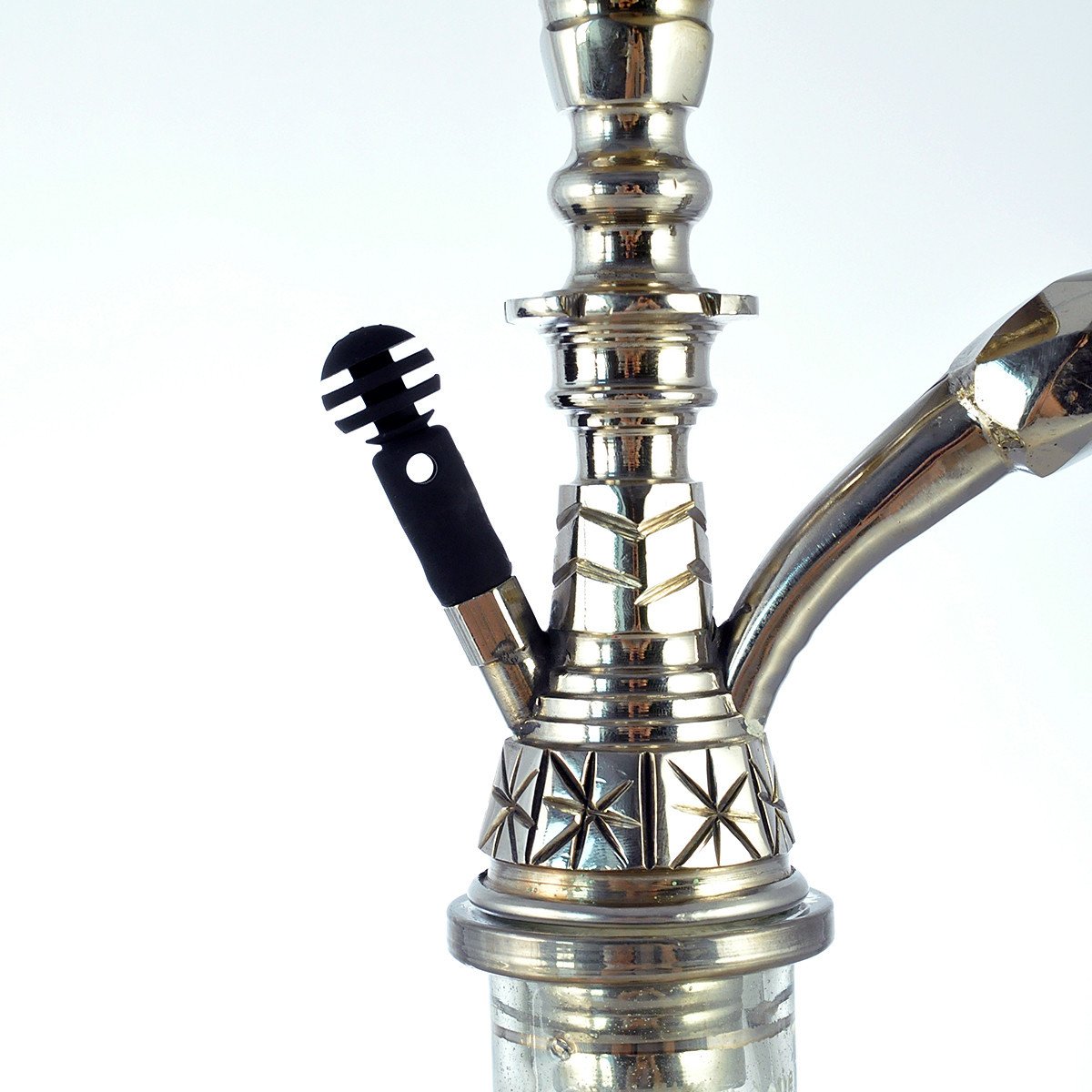 AOT Silicone Universal Purge Valve on traditional Egyptian hookah