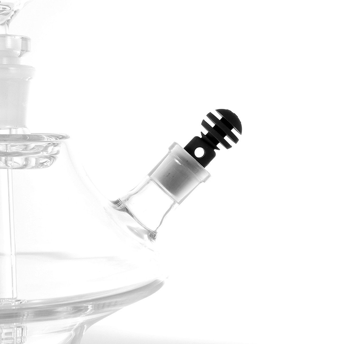 AOT Silicone Universal Purge Valve on glass hookah shot 2