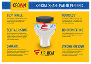 Crown Quick-Light Hookah Charcoal Roll product info on box 2 - TheHookah.com