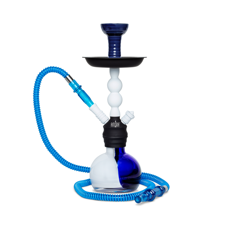Amira Storm Hookah 16" white on blue