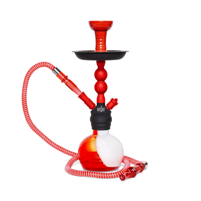 Amira Storm Hookah 16" red on white