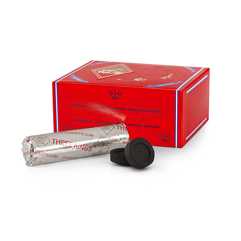 Three Kings Quick Light Hookah Charcoal