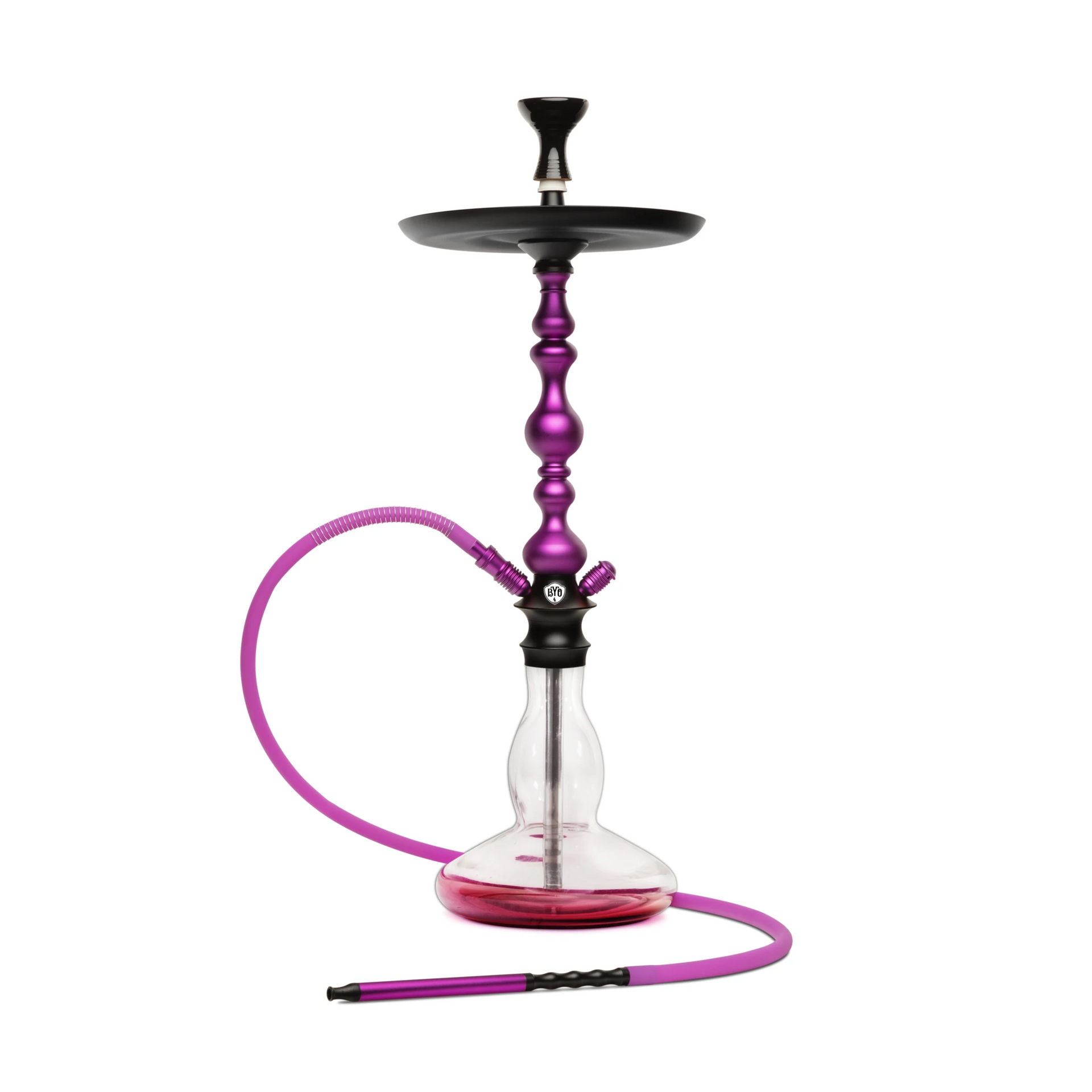 BYO Providence Hookah 33" purple stem matching base and hose