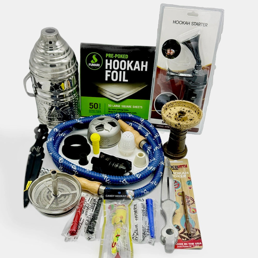 Hookah Accessories - Foil, Hoses, Bowls, Tips, Grommets, Tongs