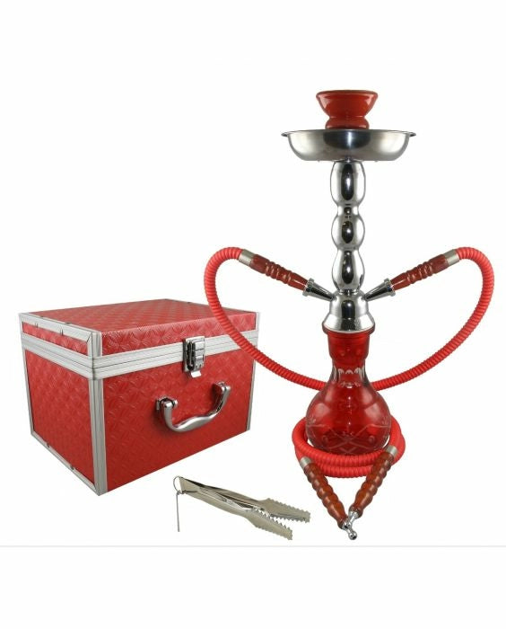 2 Hose Junior Hookah w/ Case 18"