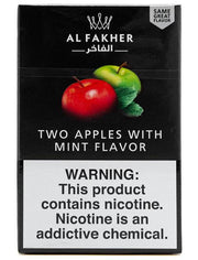 Al Fakher Shisha 50g Box Two Apples Mint