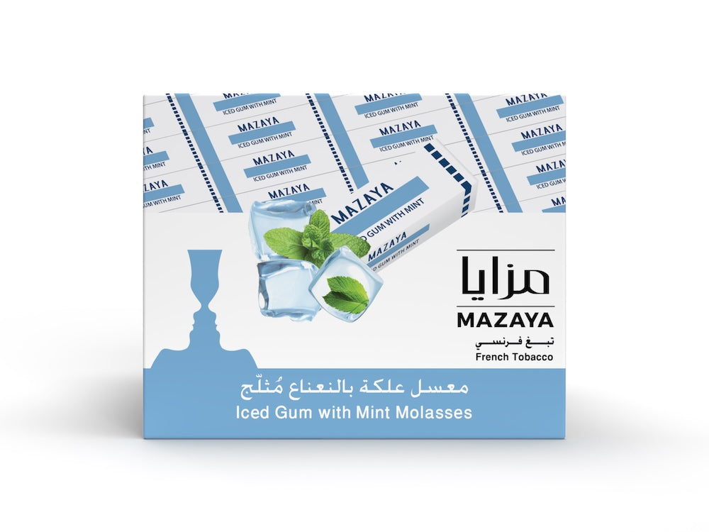 Mazaya Hookah Tobacco 250g - Iced Gum with Mint