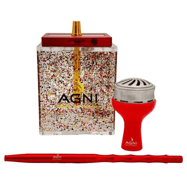 Agni Rock Premium Hookah - Red