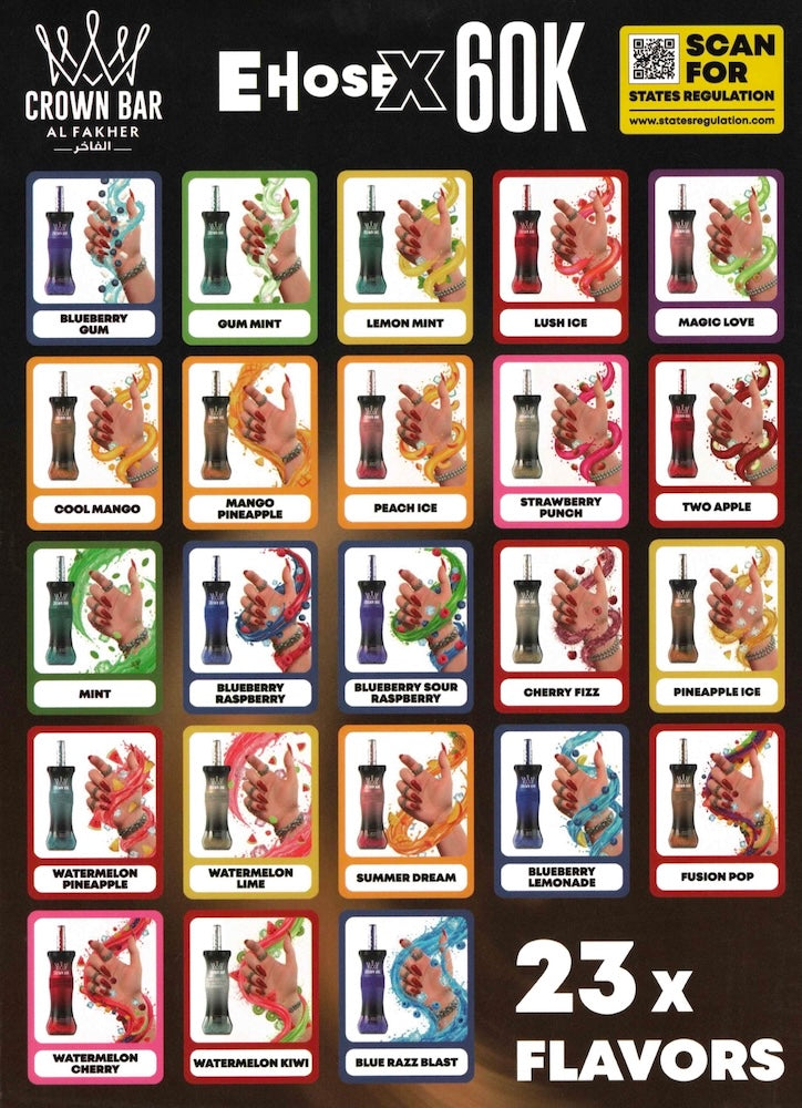 Al Fakher Crown Bar 60K E-Hose X Disposables