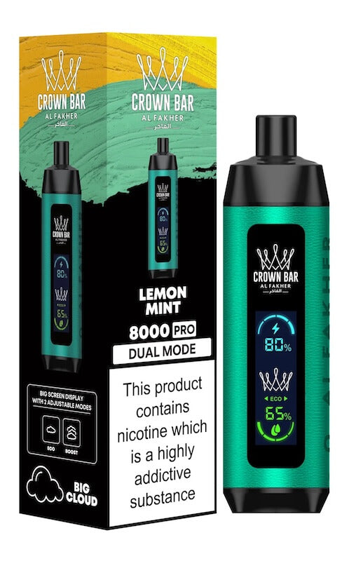 Al Fakher Crown Bar 8000 Pro Dual Mode