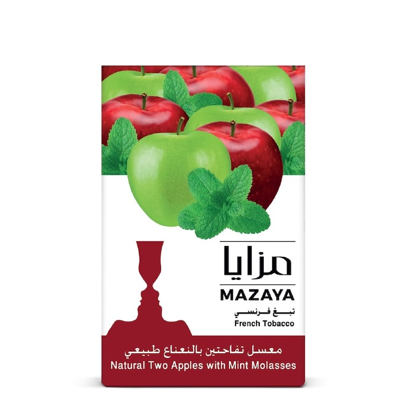 Mazaya Shisha Tobacco 50g - Two Apples with Mint