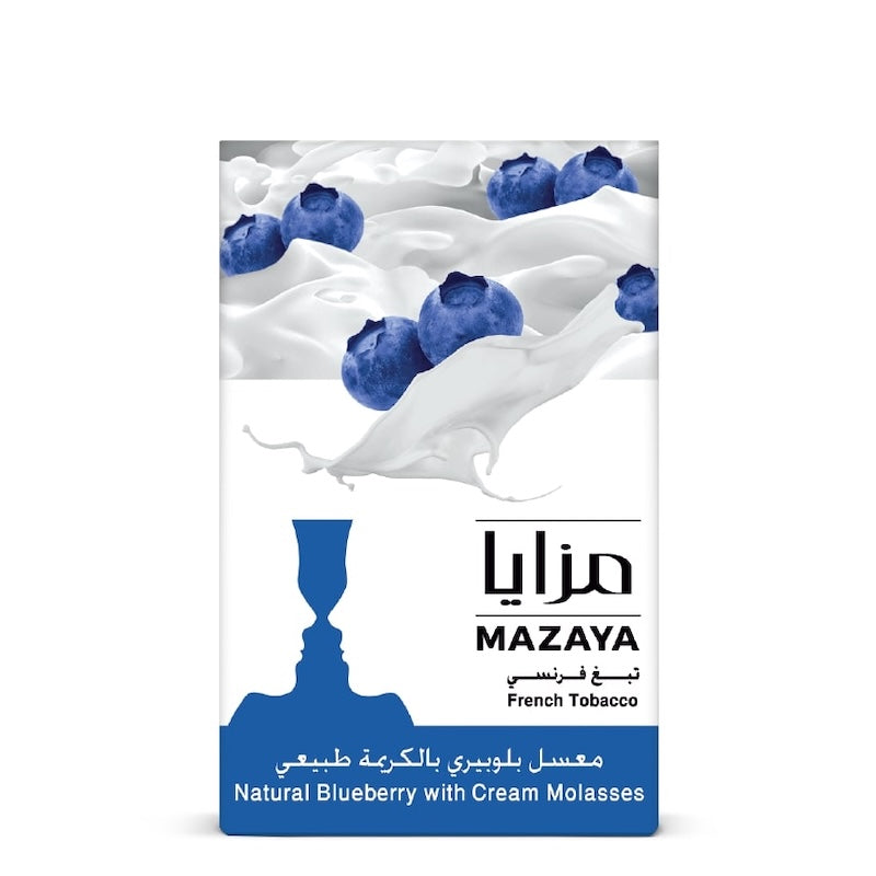 Mazaya Shisha Tobacco 50g - Blueberry with Cream