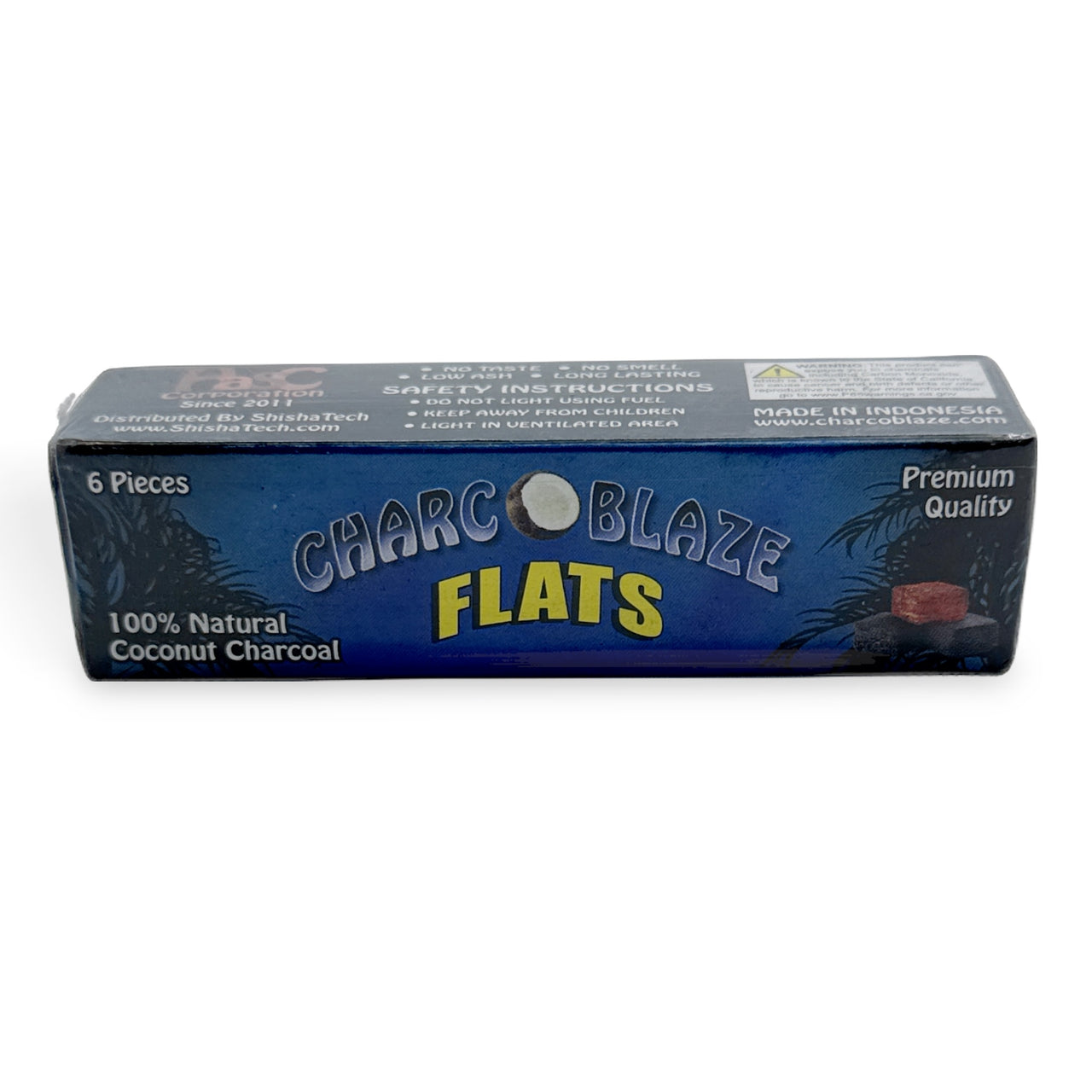 Charcoblaze Hookah Charcoal 6pcs Flats - TheHookah.com