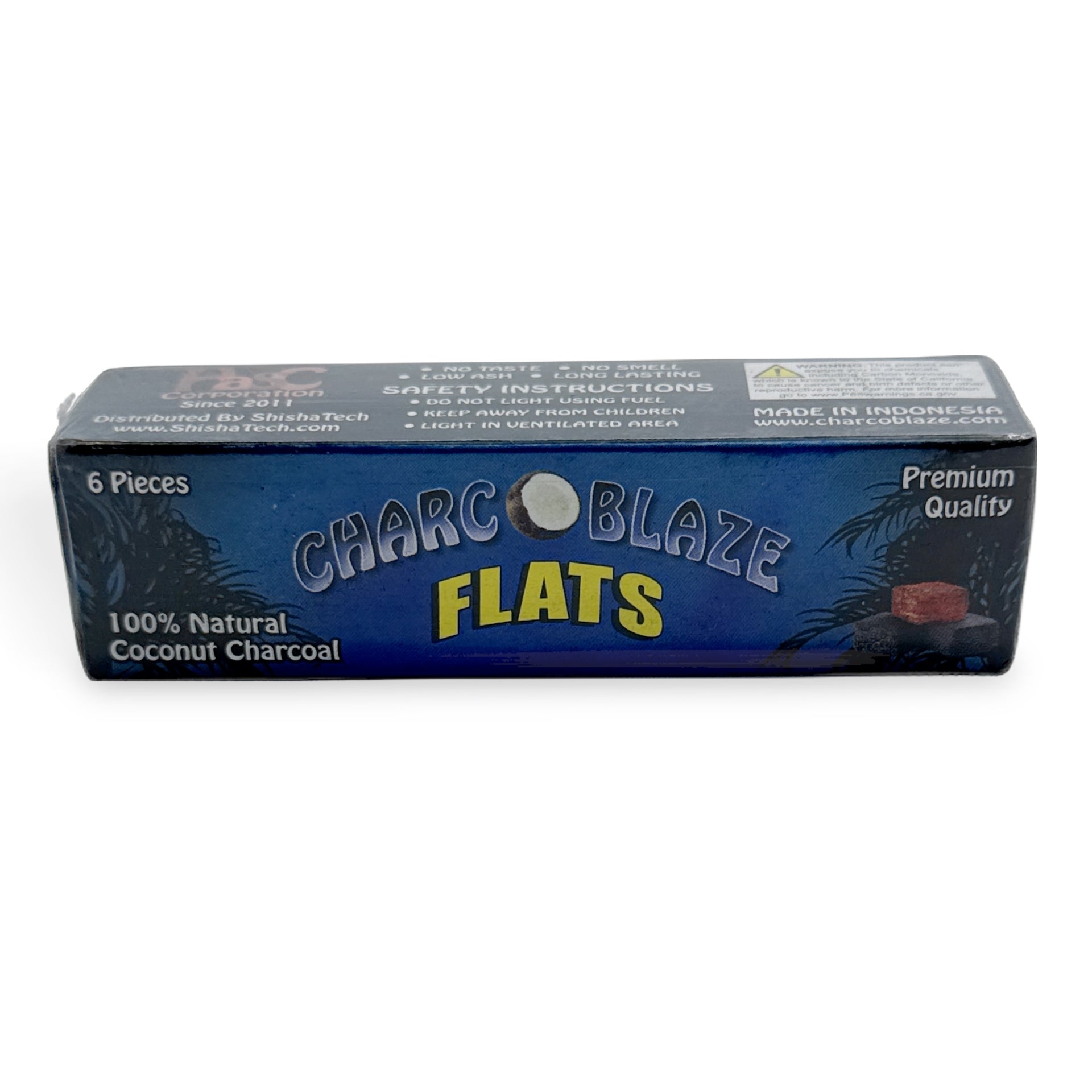 Charcoblaze Hookah Charcoal 6pcs Flats - TheHookah.com