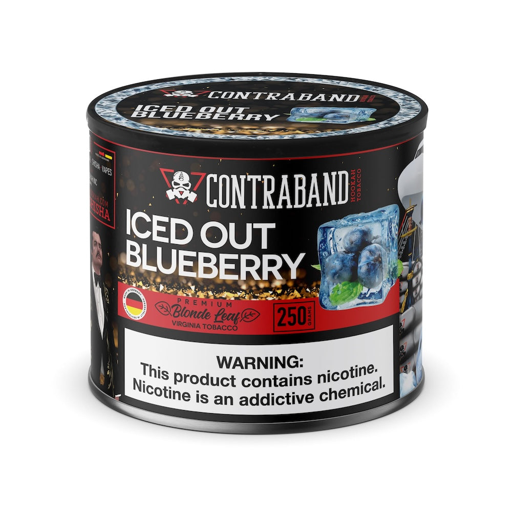 Contraband Hookah Tobacco Iced Out Blueberry