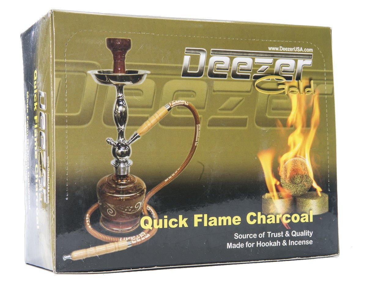 Deezer Gold Quick Flame Hookah Charcoal