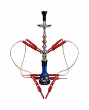 KM 4 Hose Trimetal Hookah 36"