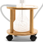 Hookah Stand Bamboo Natural