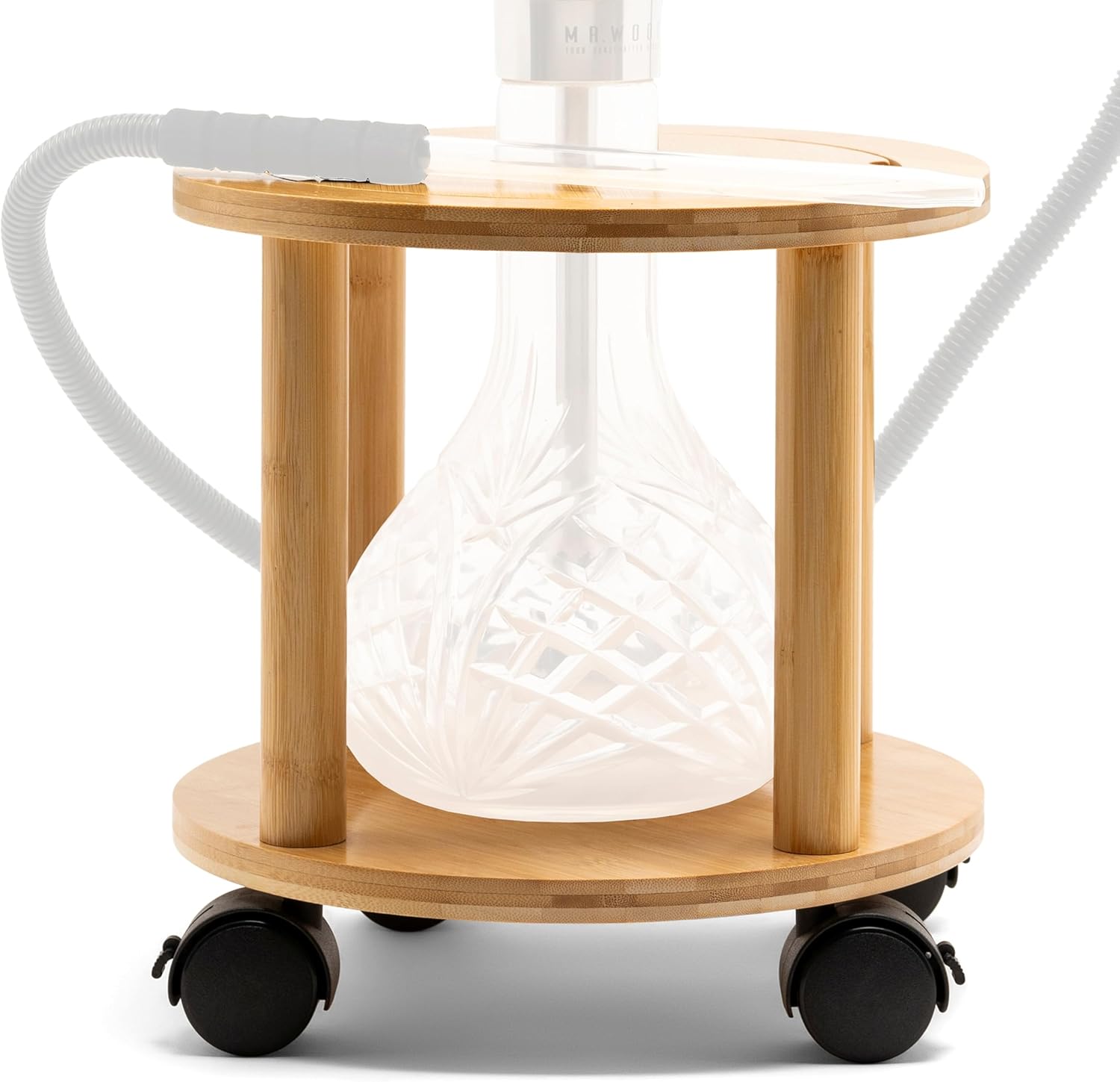Hookah Stand Bamboo Natural