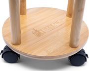 Hookah Stand Bamboo Natural