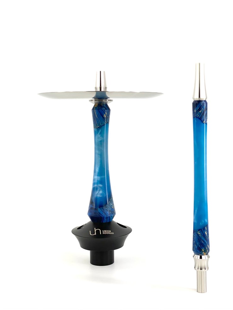 Union Sleek Hybrid Hookah Stem Blue/Black