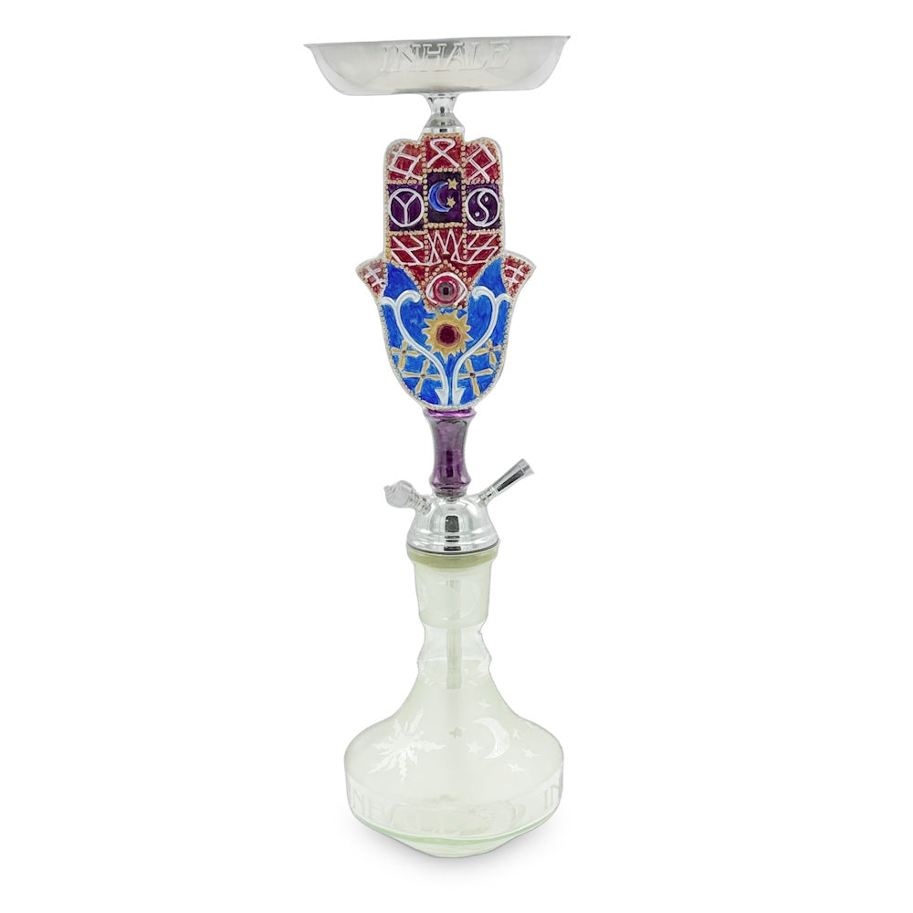 Khamsa Hand of Fatima Hookah Multicolor