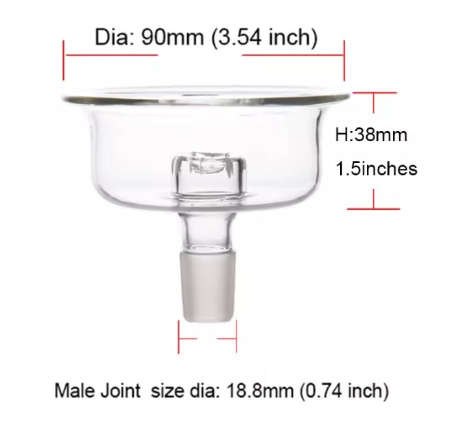 Glass Hookah Bowl Male-Fitting
