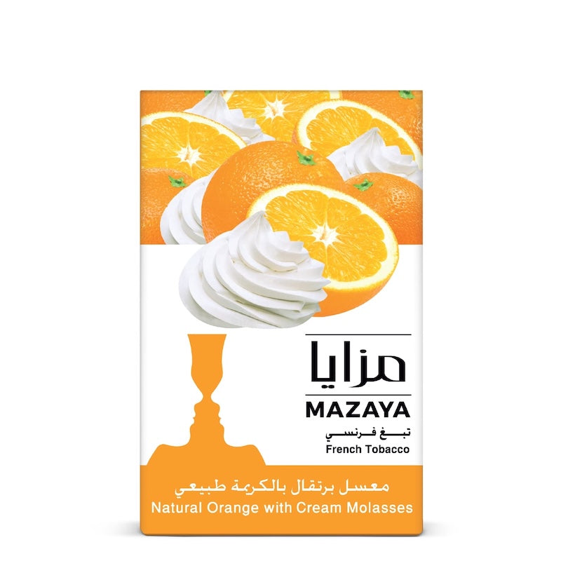 Mazaya Shisha Tobacco 50g - Orange with Cream