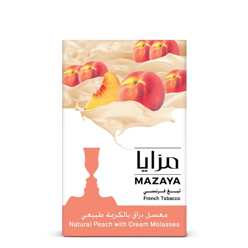Mazaya Shisha Tobacco 50g - Peach with Cream