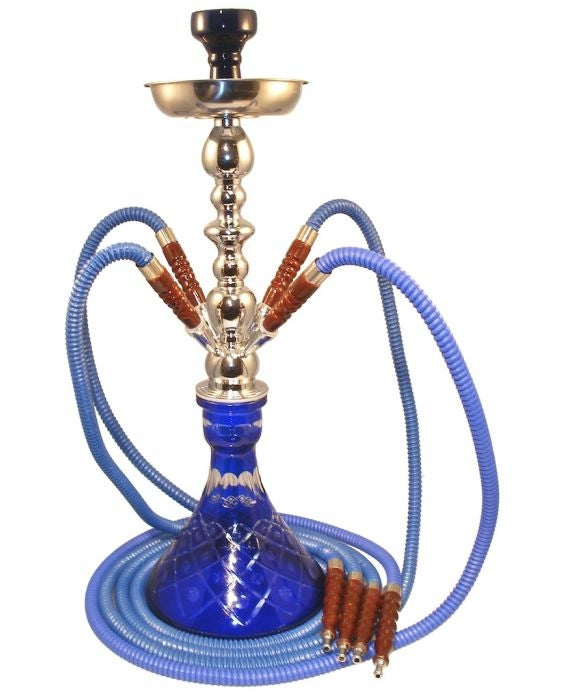 4 Hose Pyramid Hookah w/ Case 24"