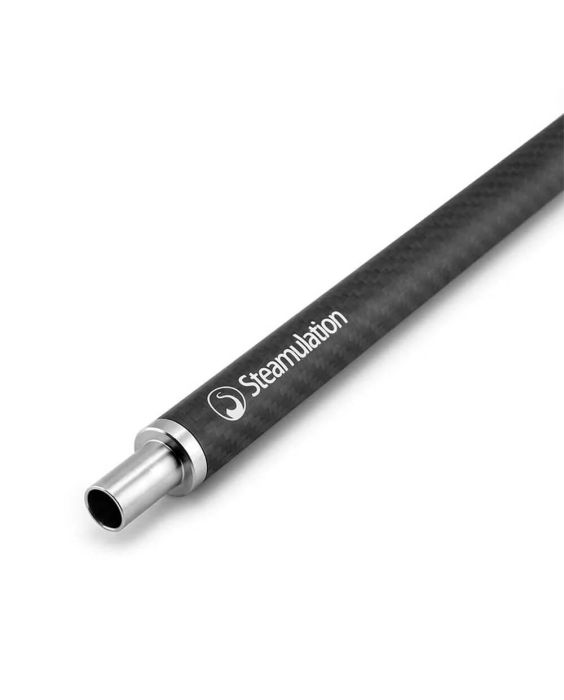 Steamulation Carbon Hookah Hose Handle Matte Black