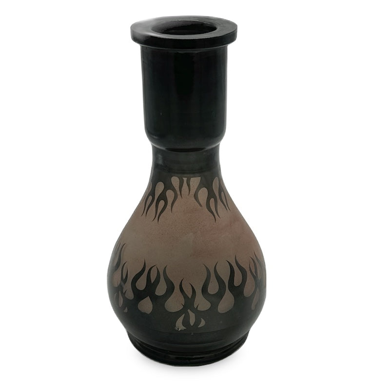 Inferno Teardrop  Frosted Hookah Vase