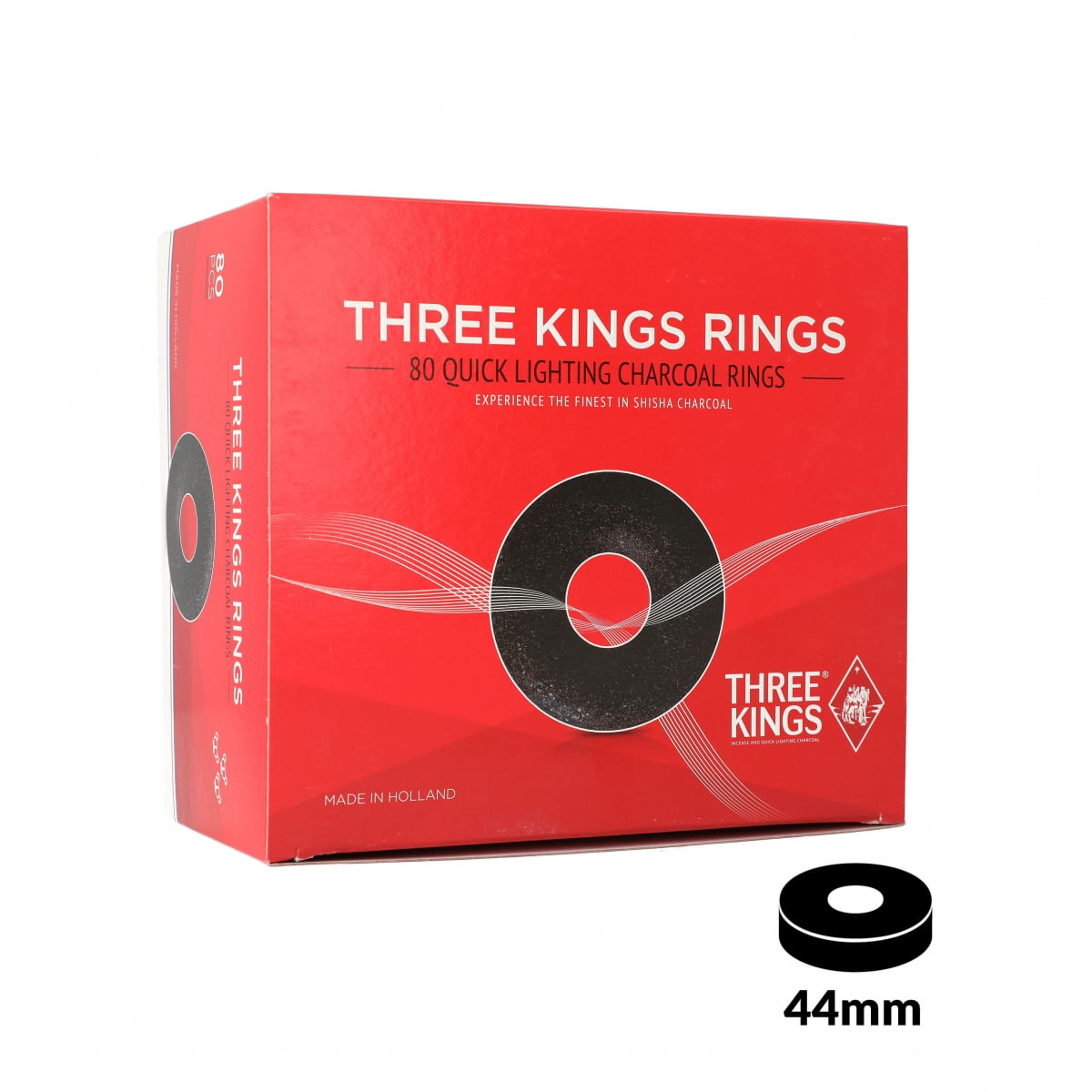 Three Kings Ring Hookah Charcoal