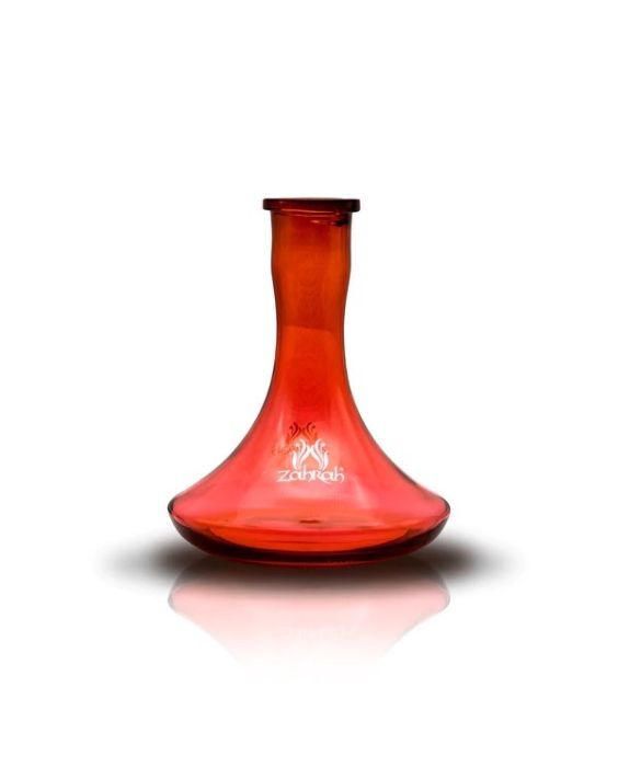 Zahrah Premium Glass Base Flask Red