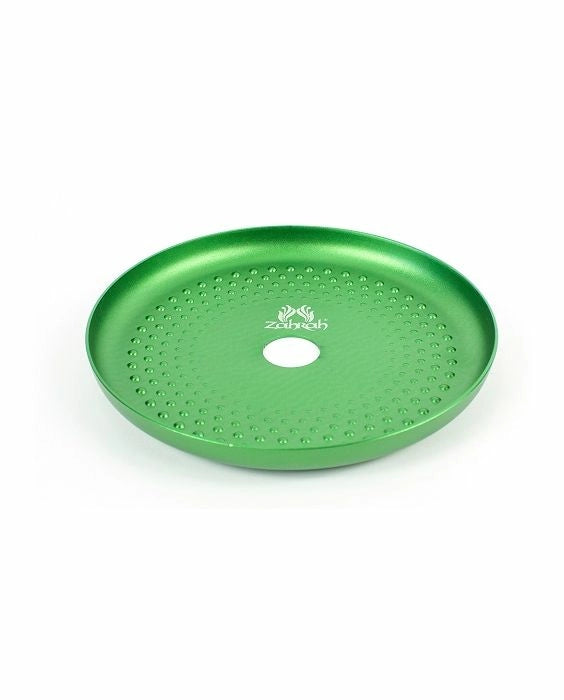 Zahrah Spade Stem Hookah Tray - Green