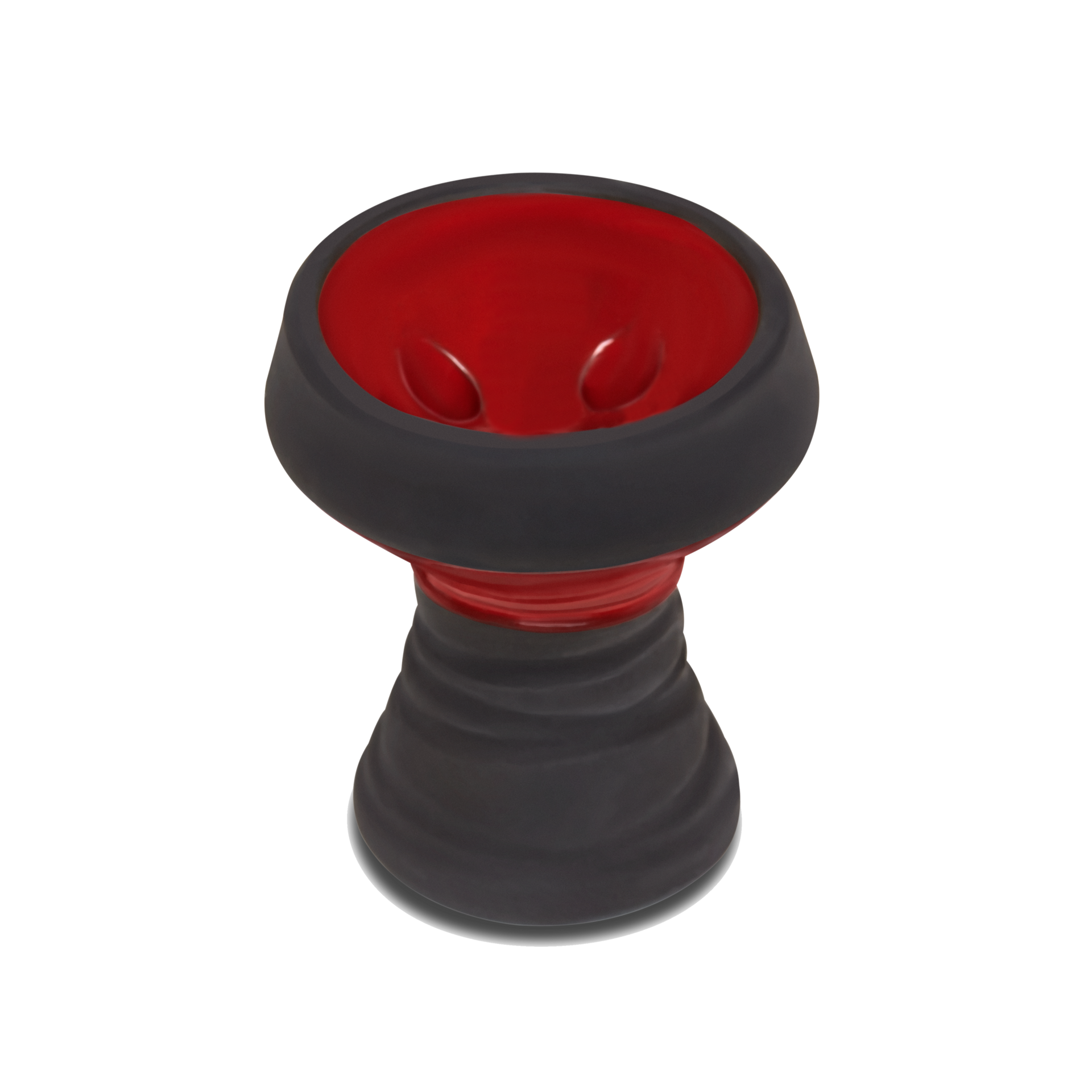 BYO Blackstone Two Tone Bowl black with red top view
