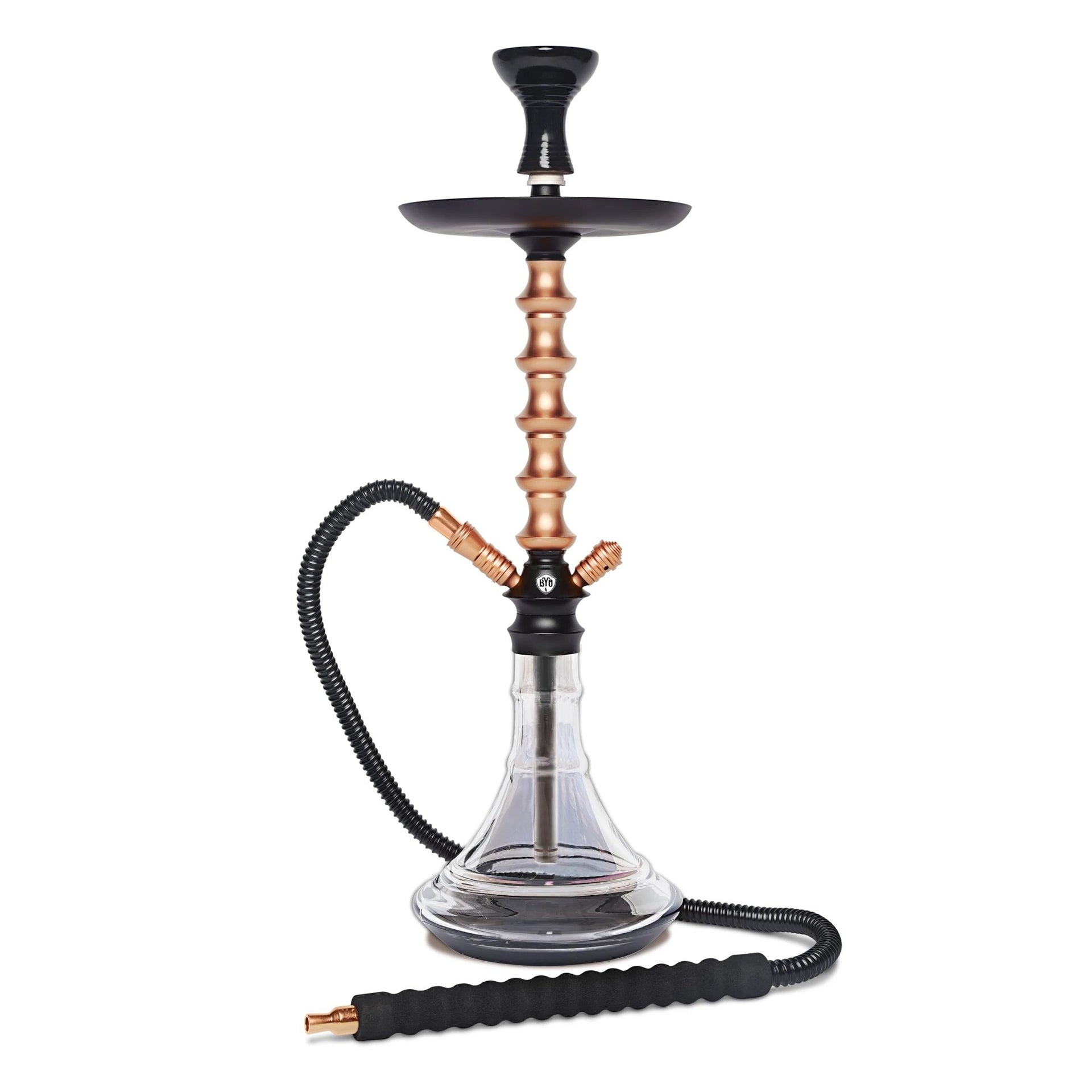 BYO Taurus Hookah 24" Gold stem matching base and hose